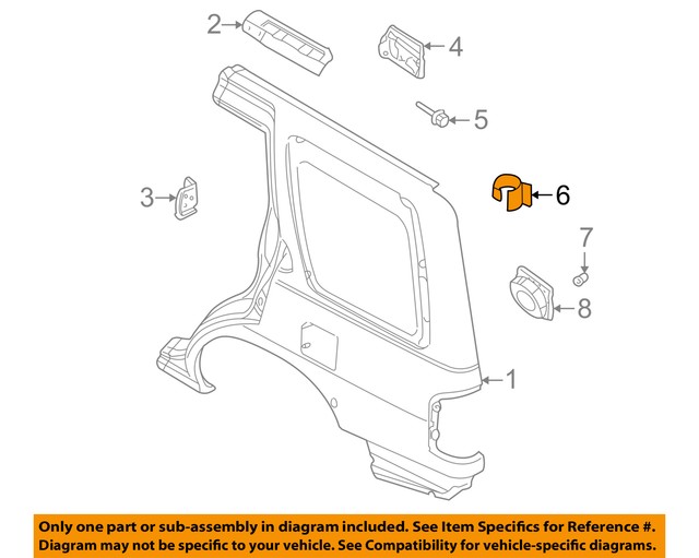Nissan 788361B000 Genuine OEM Factory Original Fuel Door Spring for