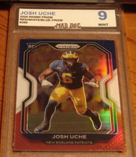 JOSH UCHE Rookie****2020 Panini PRIZM--Red WHITE BLUE----MINT 9***PATRIOTS