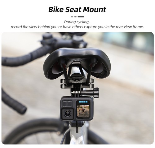 Bike Seat Rail Mount for GoPro HERO 13/12/11/10/9/8/7/6/5/4/3/MAX - Picture 19 of 31