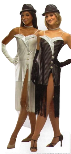 Untouchable WEISS Kind groß Chicago Flapper Kleid Tanzkostüm & Handschuhe Neu - Bild 2 von 14