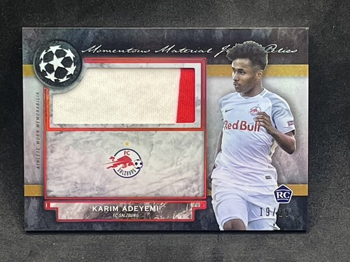 2020/21 Topps Museum Sammlung Fußball Karim Adeyemi Rookie Jumbo Aufnäher/25 SSP