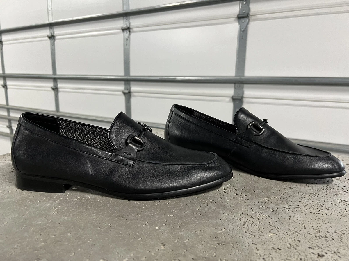 Vince Camuto Black Leather Horsebit Loafers Size 9.5, Price $75 (Like New) Amazon.com | Vince Camuto Colin Flat Loafer, Black, 6 Medium  main image 4