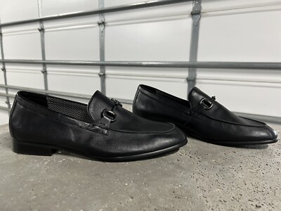 Vince Camuto Axyl Black Leather Bit Loafer Mens Sz 11 M New  display picture 3