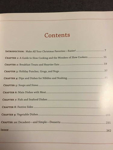 Christmas Slow Cooking Over 250 Hassle-Free Holiday Dishes 1st Edition Paperback - Picture 3 of 5