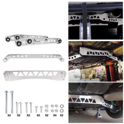 Rear Lower Control Arms Subframe Brace Tie Bar Kit For Honda Civic