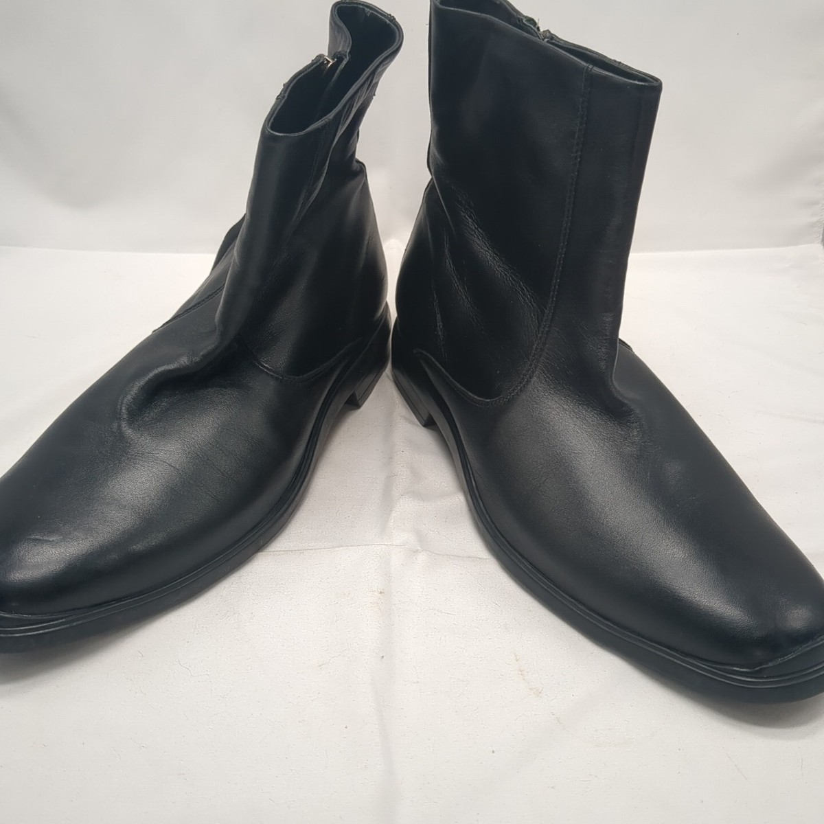 Cole Haan Black Leather Waterproof Side Zip Boots NikeAir  display picture 2
