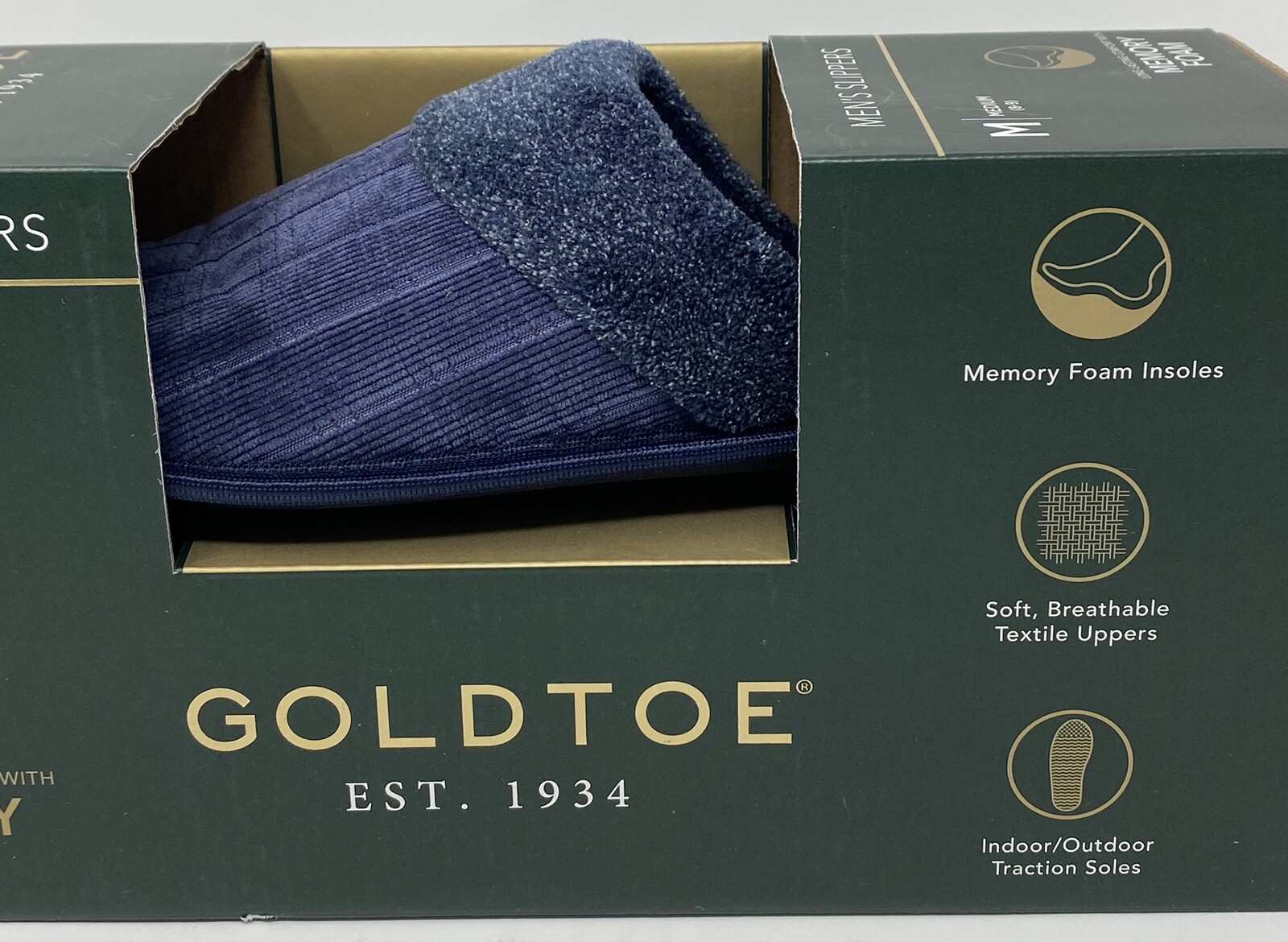 PANTOFOLA D’ORO Gold Pantofole Memory Foam Interno Esterno Uomo NUOVE