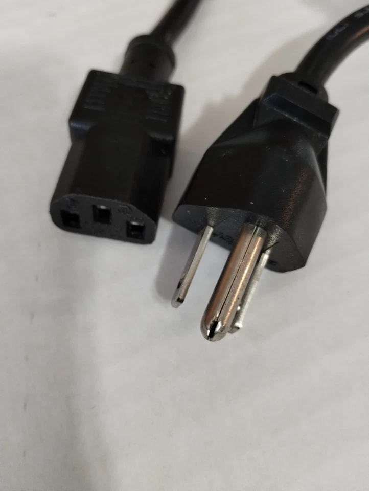 6ft Universal Power Cord 3 Prong Power Cord for TV Computer Monitors Press 10A 1 - Image 4 of 4