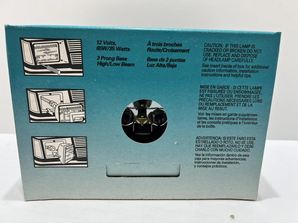 Sistema de 2 faros halógenos rectangulares de haz alto/bajo GE H6054 (2B1)  Foto 3 de 4
