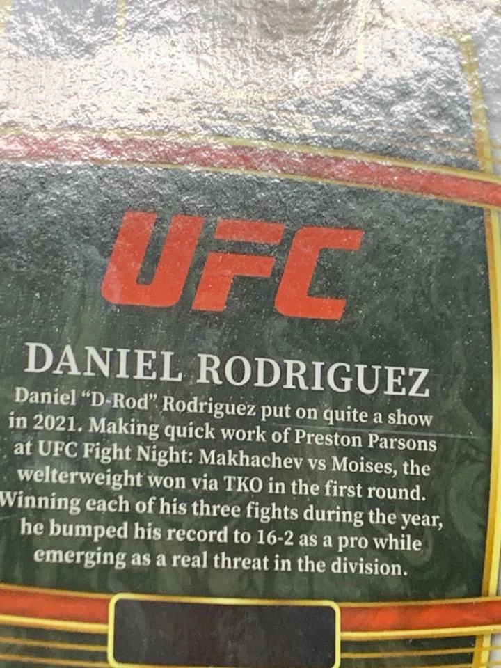 Daniel Rodriguez 21 Blue Select UFC 2022 Panini [2] - Image 4 of 4