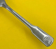 CAMBRIDGE SHELL GLOSSY STAINLESS FLATWARE OUTLINED HANDLE SHELL ON TIP - CHOICE