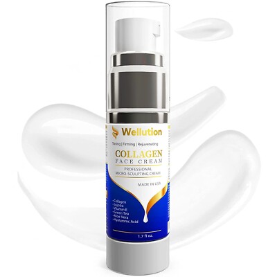 Anti Aging Collagen Face Cream Micro-Sculpting Cream For Day & Night Use - 1.7oz