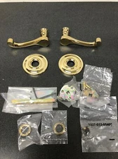 Baldwin 5445V003FD 5445V Non-Turning Two-Sided Dummy Door Lever Set with 5048 