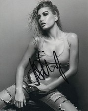 Hailey Baldwin Sexy Autographed Signed 8x10 Photo COA #9