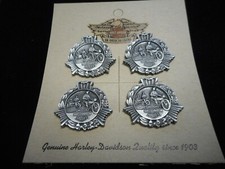 WOW LOT OF FOUR HARLEY DAVIDSON OLD PEWTER PINS BEAUTIFUL FANTASTIC