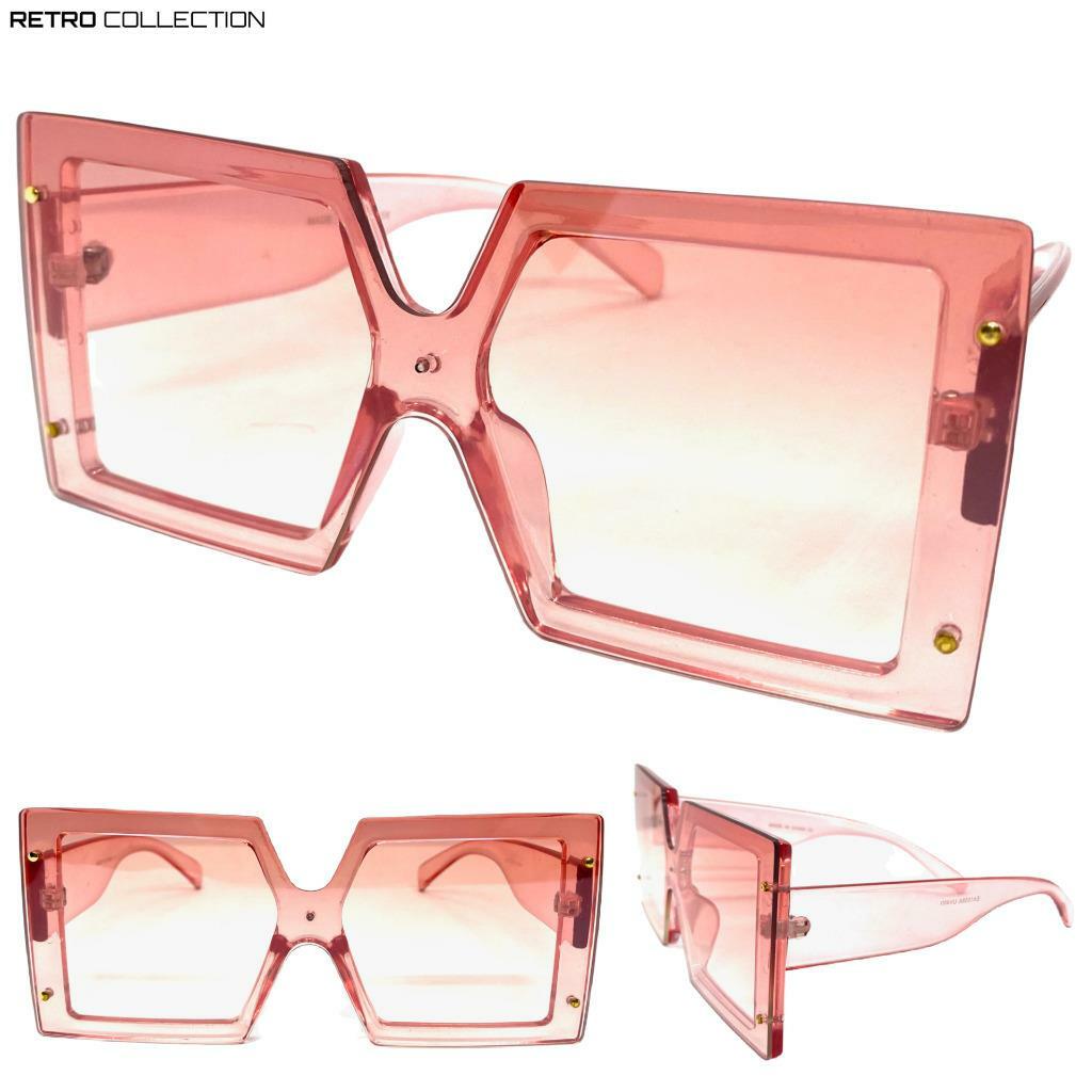 Oversized Classy Elegant Modern Retro SUN GLASSES Large Square