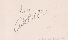 Arthur Ashe signed 3x5 index card in-person JSA