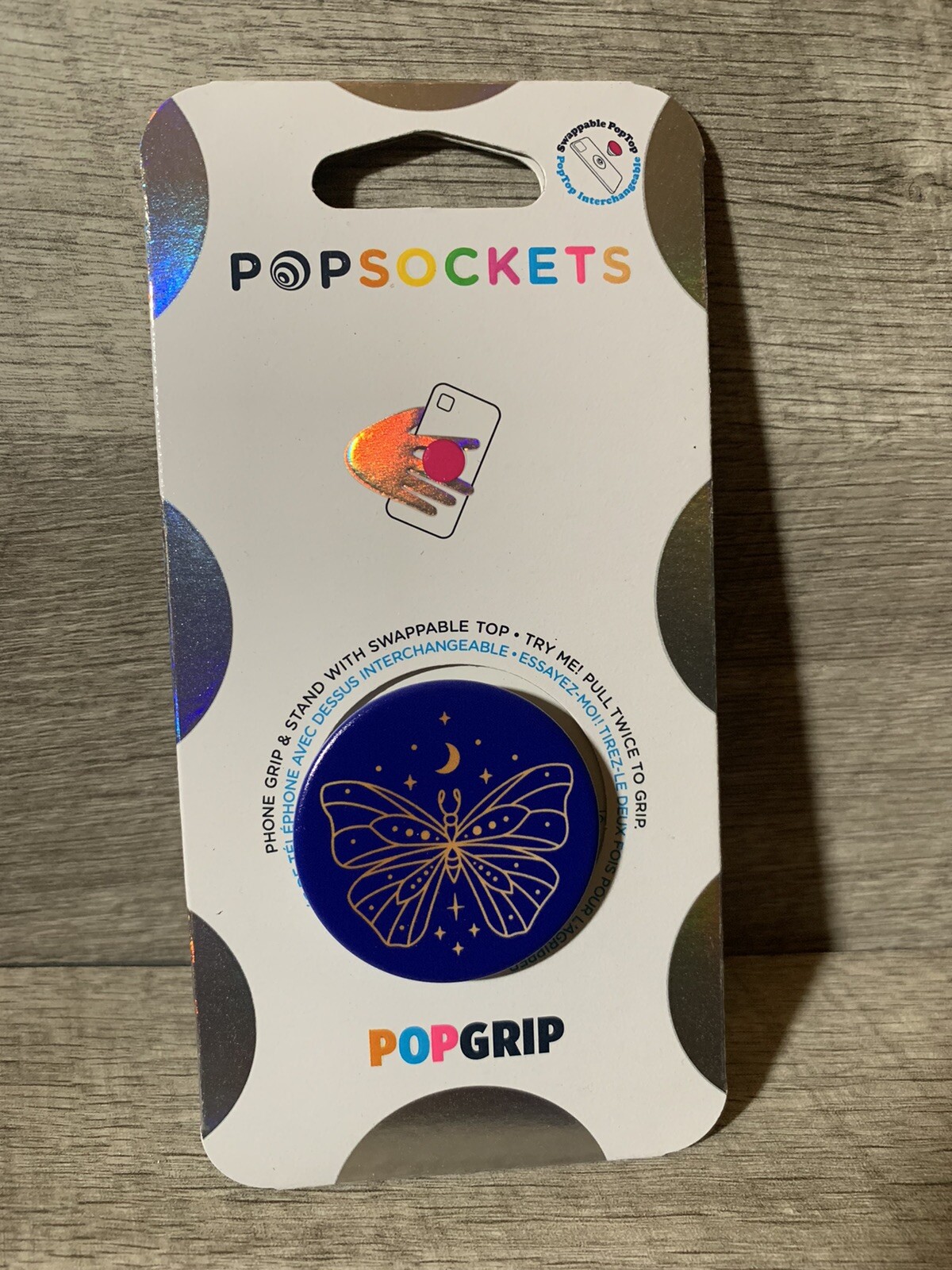 PopSockets PopGrip Swappable Top for Phones and Tablets - Vibey Butterfly-image