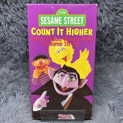 Sesame Street Count It Higher VHS Tape 1999 PBS Kids Songs Elmo
