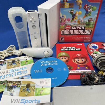 Nintendo Wii Console RVL-001 Gamecube Compatible Wii Sports