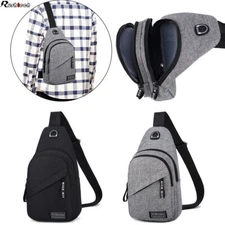 Men Women Chest Sling Shoulder Bag Cross Body Fanny Pack Sports Travel Backpack