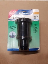 Nos Vintage Rain Jet Brass Sprinkler 4051C Parkway 5' X 40' Carded Packaging