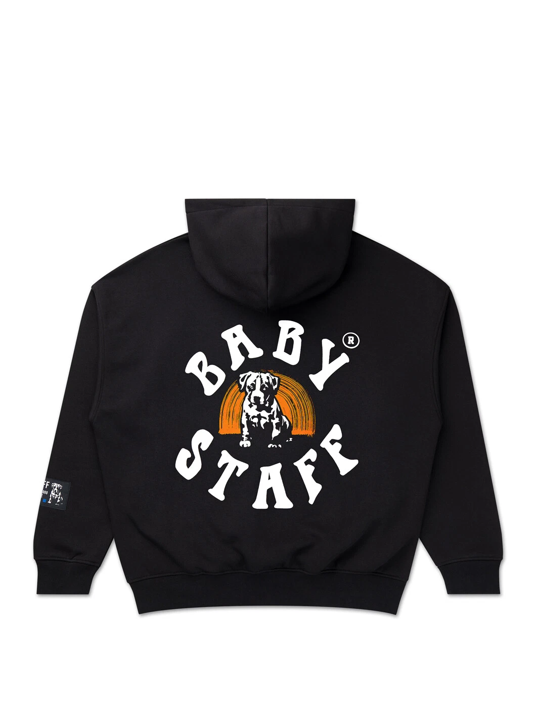 SACAI Babystaff Senya oversize felpa con cappuccio donna maglione donna nero Amstaff