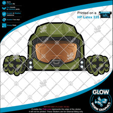 Halo Master Chief Peeking Spartans Infinite Xbox Car Van Sticker Vinyl Decal