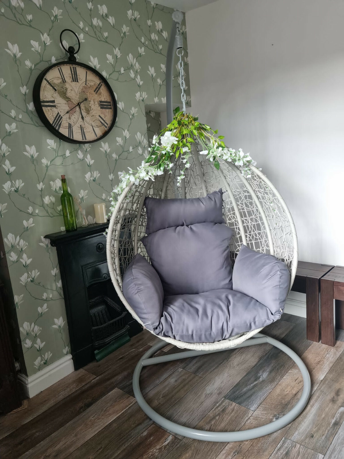 SALE!!!XL Luxury Rattan swing hanging egg chair eBay