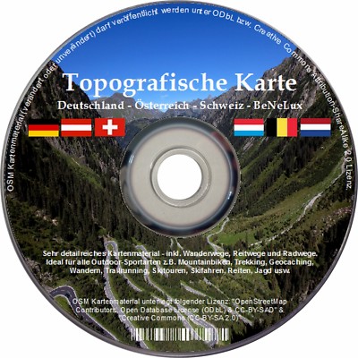 TOPO Karte Reitwege GARMIN Edge GPS Oregon D A CH Geocaching Biking Alpen MAP