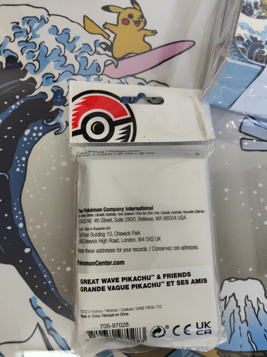 2023 Pokemon Center Great Wave Pikachu And Friends Playmat+