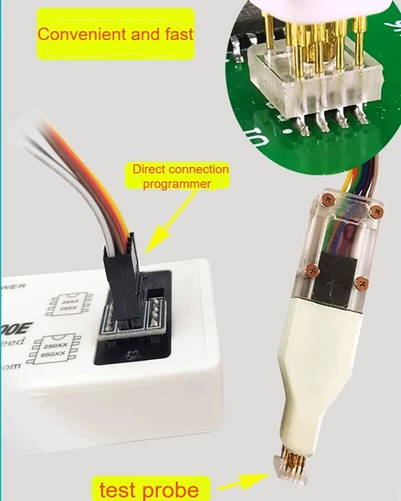 Sop8 w-son chip download burn write probe spring needle flash