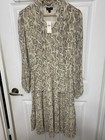 Anthropologie Python Snake Print Dress Womens