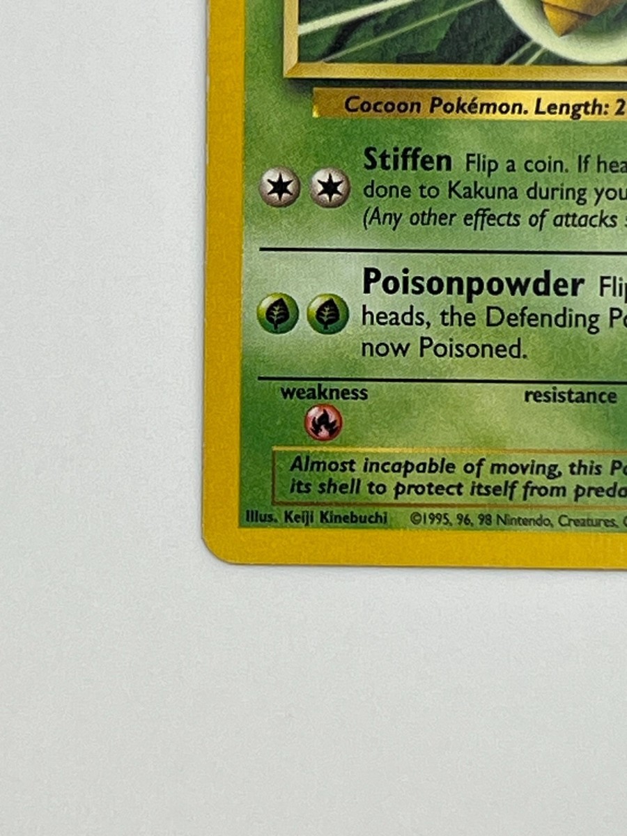 Pokémon TCG Kakuna Base Set 33/102 Regular Unlimited Uncommon