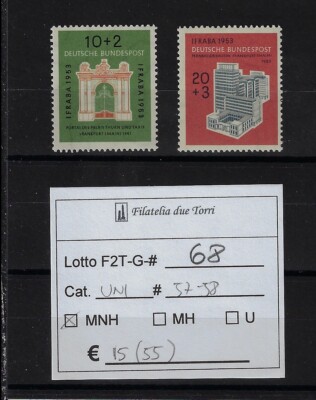 Deutschland 1953 IFRABA Unif 57/58