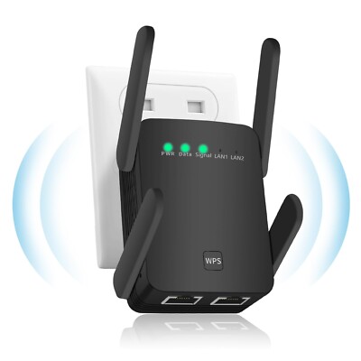 WiFi Extender, Long Range Signal WiFi Booster for Home by Super Antennas,