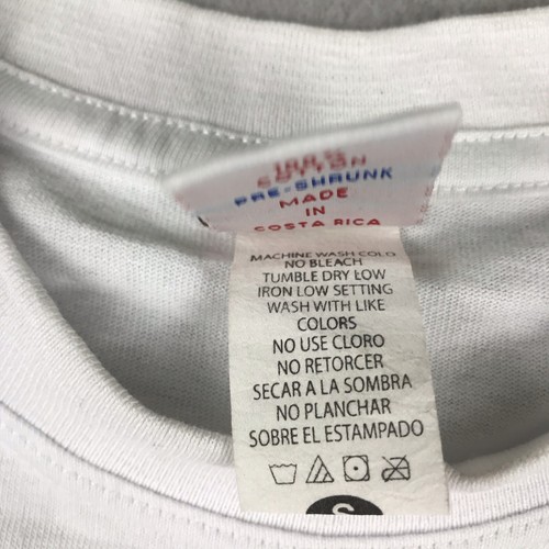Costa Rica Sport Fishing Shirt Adult Small White Cotton Graphic Double Sided Tee - Picture 7 of 13