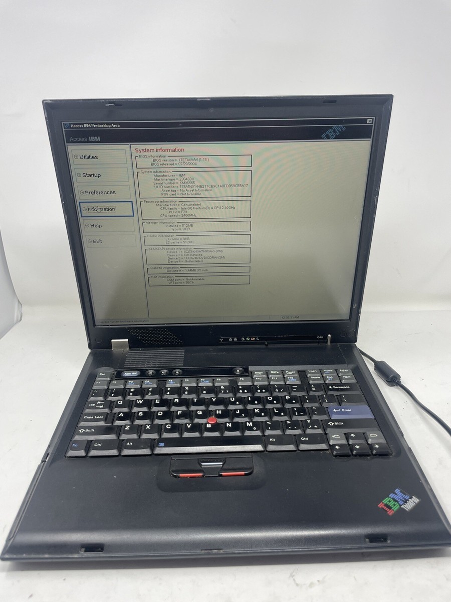 ノートパソコン IBM ThinkPad G40 2388-BJ5 ASCII.jp：ThinkPad G40 2388-4KJ
