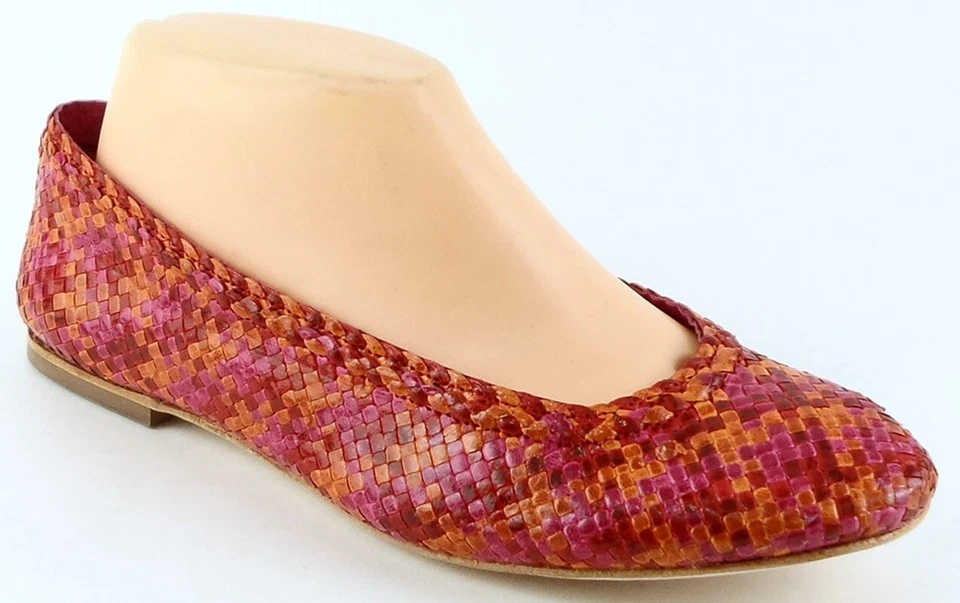 $120 MUCHO TRACY REESE EMELY Naranja Rosa Rojo Cuero Diseñador Pisos 7.5 EUR 38 Foto 2 de 4