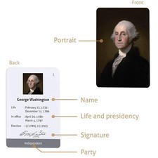 US Presidents Educational Flashcards  History Study Set