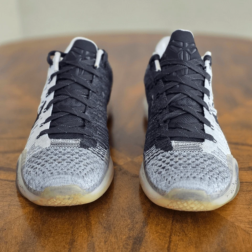 Nike Kobe 10 Elite Low Premium Shark Jaw Black White Basketball Shoes Men's 10.5 - Image 2 of 4