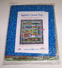 Maywood Studio QUILTERS ROAD TRIP QUILT KIT with 100% COTTON FABRIC