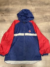 Vintage 90s Nike Large Logo Swoosh Youth Boys Hooded Full Zip Jacket Size L