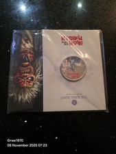 Iron Maiden Royal Mint Colour £5 Coin Limited Edition Sealed  