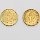 1862-1874 $1 Large Indian Head Type 3 United States Gold Coins Lot of 2 #C840-5