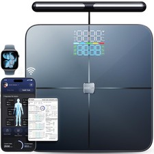 Smart Scale for Body Weight, 8-Electrode Larger Platform Digital Scale for We...