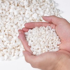 White Aquarium Gravel 5 lbs 1/5 Inch Decorative Pebbles for Plants Crafts