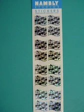 MINI MUSICAL STAFFS Prismatic Stickers (1) Sheet Sealed Package Hambly