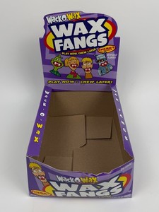 Wack-O-Wax Wax Fangs Cherry Flavored Display Box Only Fun Candy Vampire