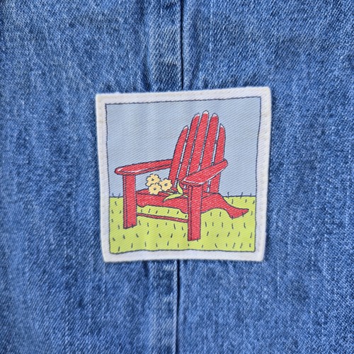 Vintage MULBERRIBUSH Mädchen Größe 5-6 Jeanskleid Jeans Overall Adirondack USA - Bild 4 von 7
